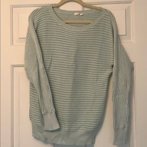 Light sea-foam green Gap sweater